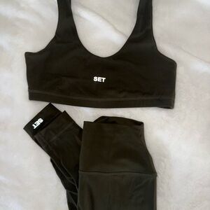 Set Actice dark green set